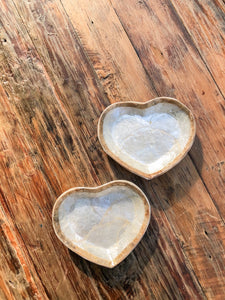 Oyster Pearl Mini Heart Dish