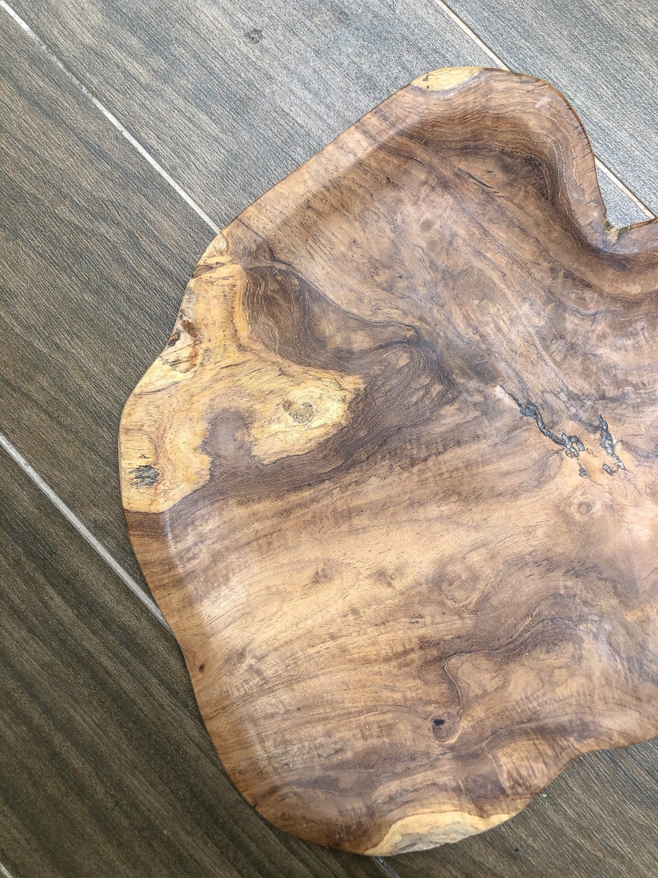 Natural Teak Serving Tray (Thick)