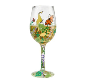 Spring Butterflies Cocktail/Wine Glass